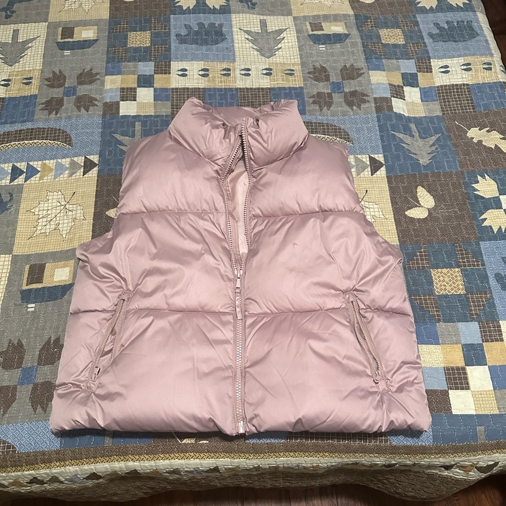 Old Navy Light Pink Puffer Vest